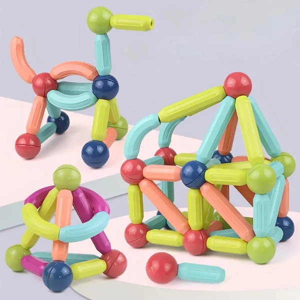 Bloques Magneticos Para Armar 42 Piezas Circulares Niños 3+