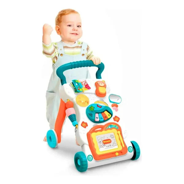 Andador Musical 3 En 1 Bebe Con Luz Y Sonido