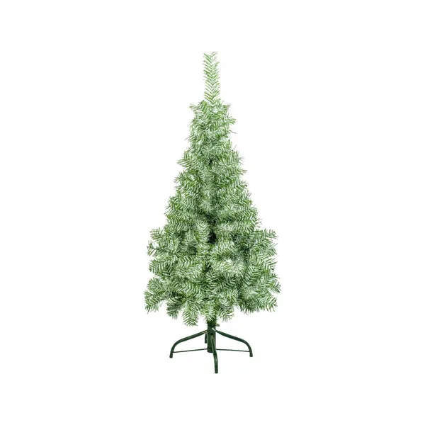 Árbol De Navidad Arbolito Slim Nevado 1.20mts Base Metal