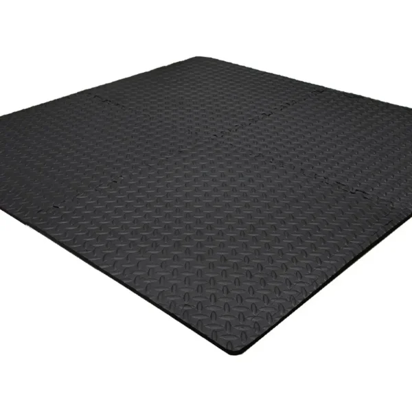 Piso Goma Eva Gym Pack X4 Encastrable 10mm Con Bordes