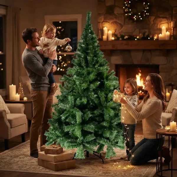 Arbol De Navidad Verde Canadian Luxury 2,10mts