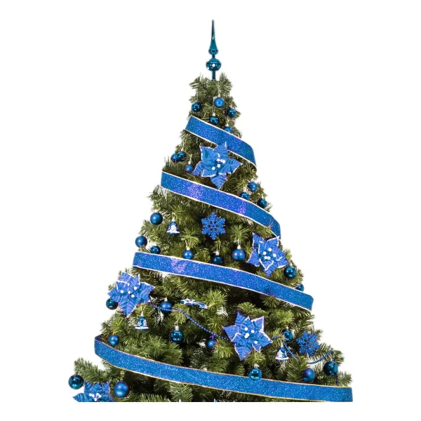 Arbol De Navidad Tronador Lujo 2,10mts Con Adornos Kit X60