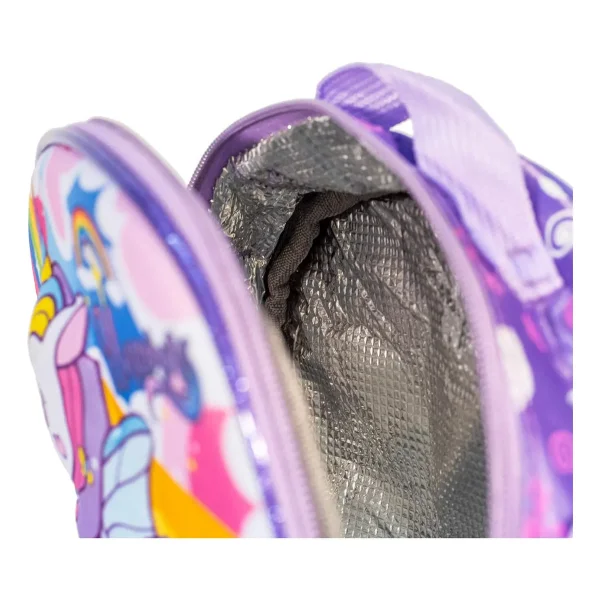 Mochila Carrito Espalda Escolar 2 En 1 Canopla Lunchera Luz