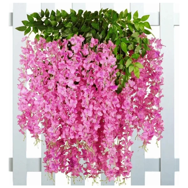 Flores Artificiales Vara Pack X12 Enredadera Colgante Guia