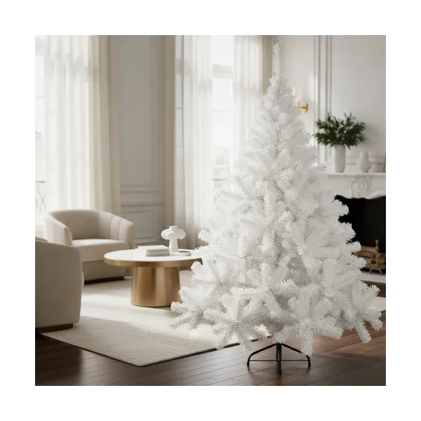 Arbol De Navidad Blanco Montañes Deluxe 1,30mts Decoracion