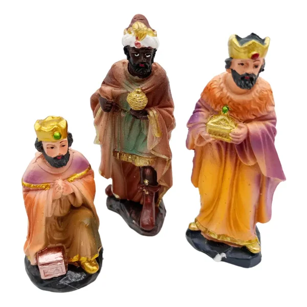 Pesebre Navideño Sagrada Familia De Cerámica Fabesa Con 11 Figuras