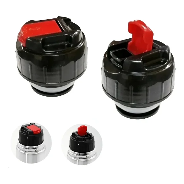 New Cook Tapa Para Termo Tapón Pico Cebador Repuesto Universal Pvc Negro