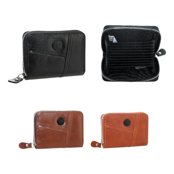 Billetera Tarjetero Pierre Cardin Cuero Pu Tarjetas Marrón