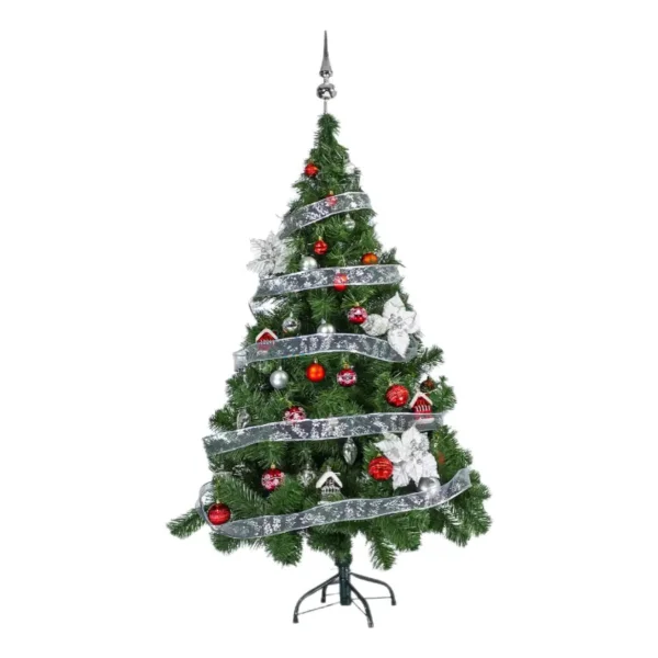 Arbol De Navidad Tronador Lujo 1,50mts Con Adornos Kit X40