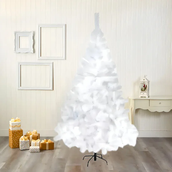 Arbol De Navidad Blanco Tronador De Lujo 2.10m