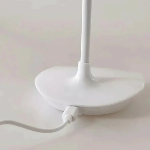 Lampara De Mesa Usb Velador Escritorio Luz Led Blanca Blanco