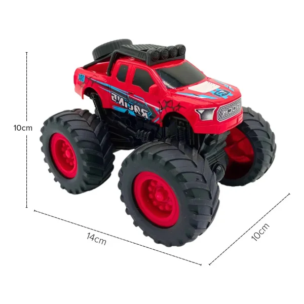 Vehículo Off Road Monster Giro 360 A Fricción Para Niños