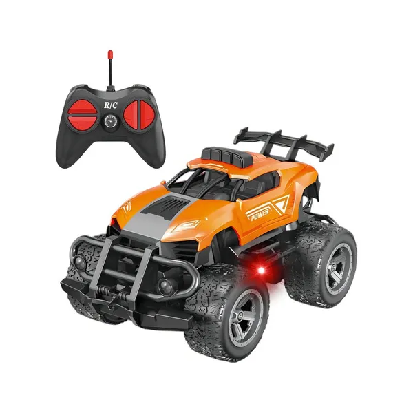 Auto A Radio Control Remoto Stunt Mini Acrobático Con Luz Color Naranja