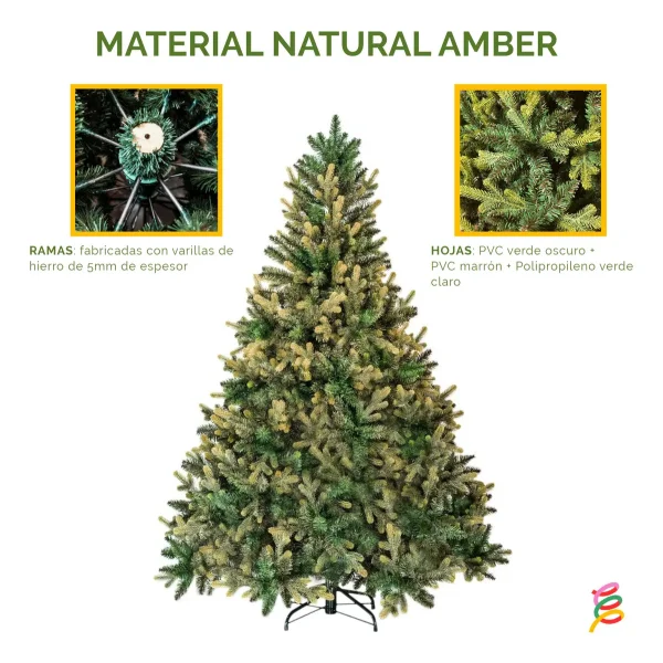 Arbol De Navidad Natural Amber 1.80mts Pino Frondoso