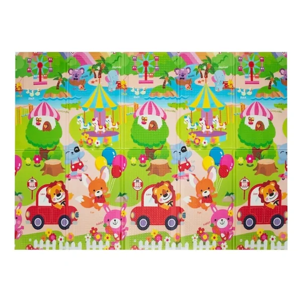Alfombra Antigolpes Plegable Bebes Reversible 120x180cm