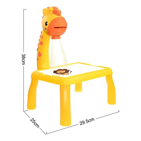 Mesa Didactica Con Proyector De Dibujo Pizarra Con Fibras