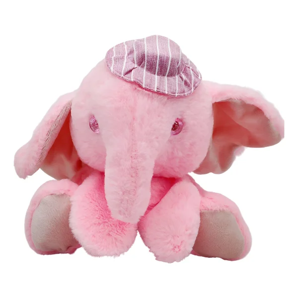 Peluche Elefante Con Gorro Bebe Muñeco Suave Infantil 20cm