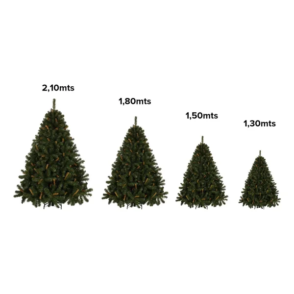 Arbol De Navidad Alpino Verde 2,10mts