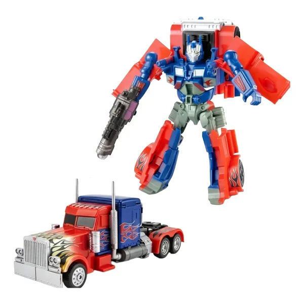 Juguete Robot Transformable Auto Camion Con Accesorios 20cm Camión Azul