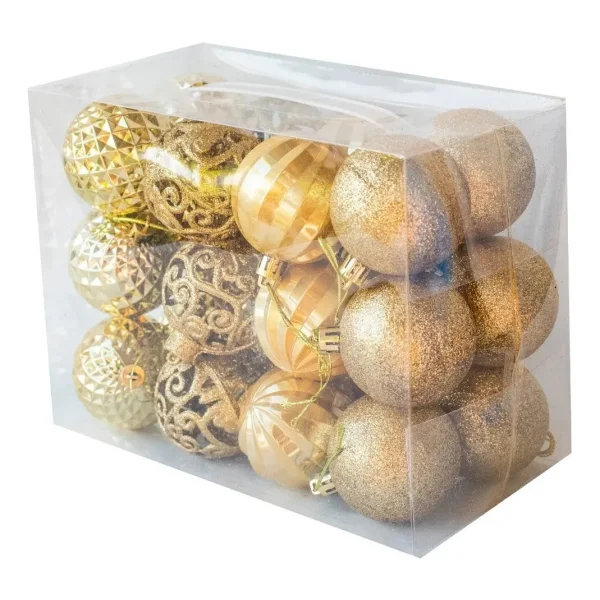 Bolas De Navidad 6cm Adornos Navideños X96 Piezas Decoración