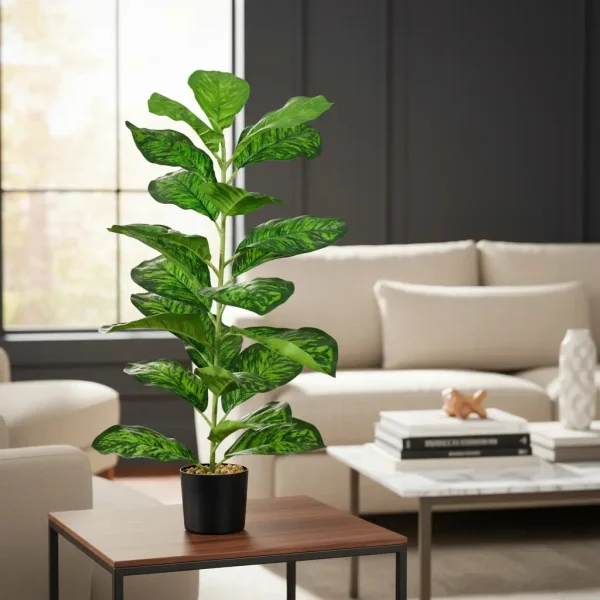 Planta Artificial Con Maceta 80cm