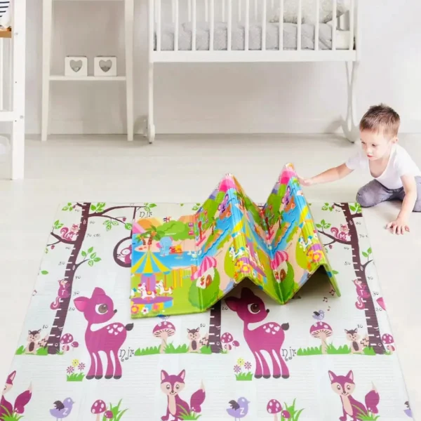 Alfombra Antigolpes Plegable Bebes Reversible 120x180cm