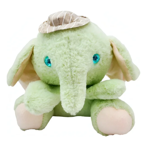Peluche Elefante Con Gorro Bebe Muñeco Suave Infantil 20cm