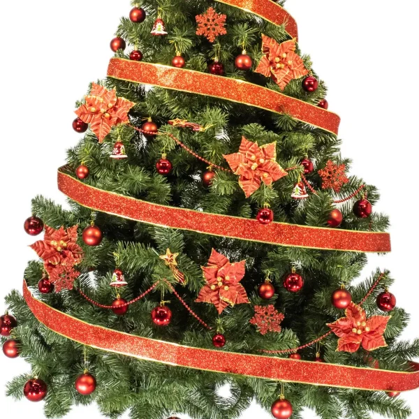 Arbol De Navidad Tronador Lujo 2,10mts Con Adornos Kit X60