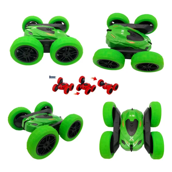 Auto A Radio Control Remoto Luz Giro 360° Acrobatico Stunt