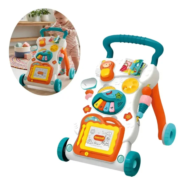Andador Musical 3 En 1 Bebe Con Luz Y Sonido