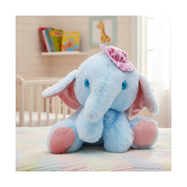 Peluche Elefante Con Gorro Bebe Muñeco Suave Infantil 20cm