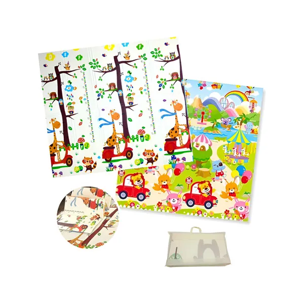 Alfombra Antigolpes Plegable Bebes Reversible 180x200cm