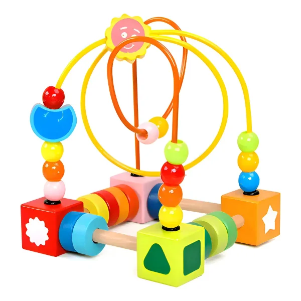 Laberinto Didactico Plastico Amarillo Para Niños 2-4 Años