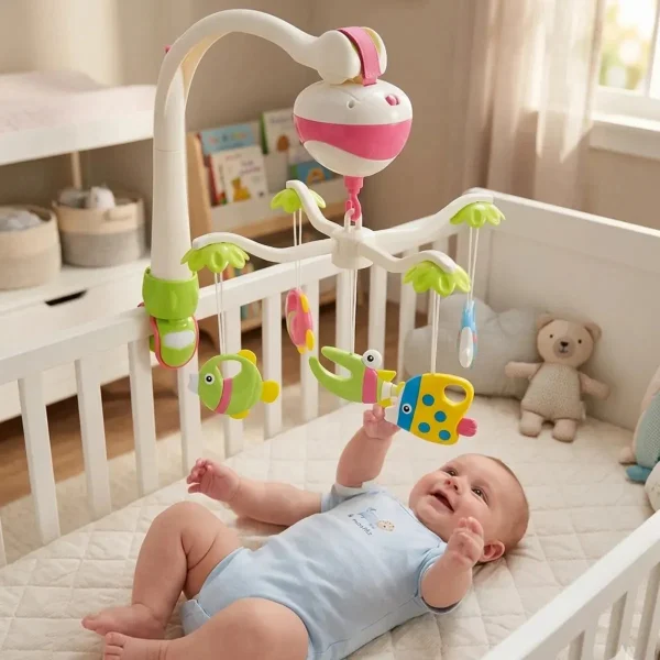Movil Musical Con Sonido Para Cuna Y Practicuna