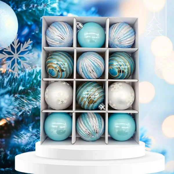 Navidad Adornos Bolas Navideñas Decoradas 6cm X72 Piezas