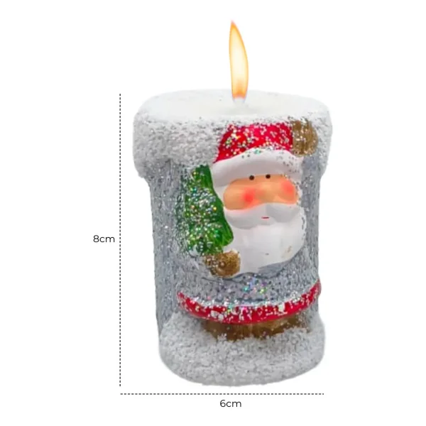 Vela Navideña Portavela Pesebre Deco Navidad Ceramica X1u.