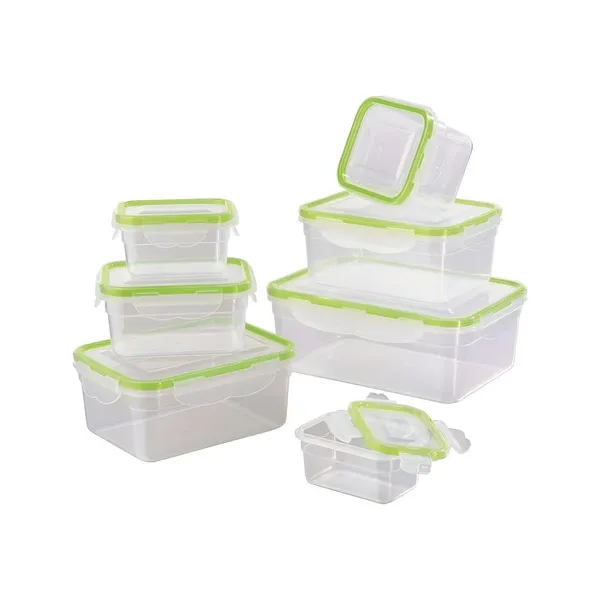 Set X7 Taper Frasco Hermético Organizador Freezer Plástico