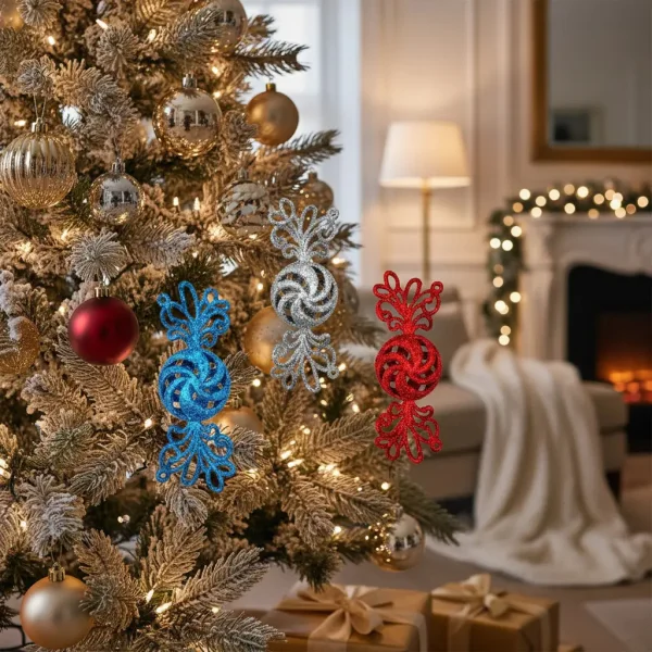 Adorno Colgante Caramelos X2 Decoracion Arbol De Navidad