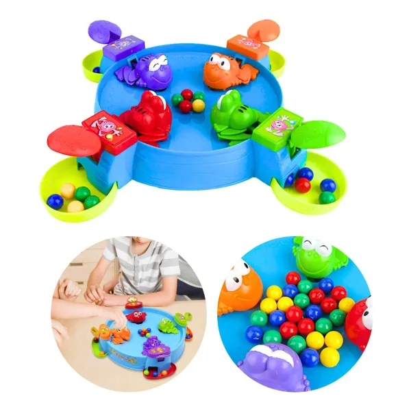 Juego De Mesa Ranitas Glotonas Atrapa Pelotas