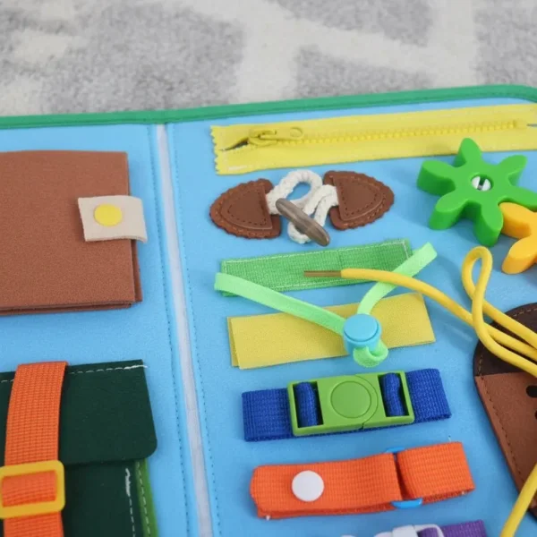 Valija Sensorial Actividades Montessori Dinosaurios Niños Multicolor