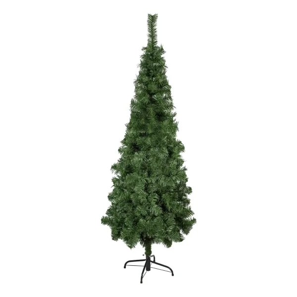 Árbol De Navidad Tronador Slim Verde 1.80mts Base Metal