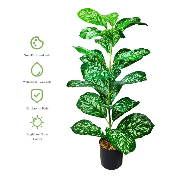 Planta Artificial Con Maceta 80cm
