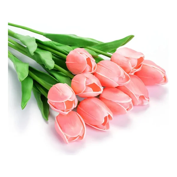 Tulipan Artificial Flores Artificiales Decoracion Ramo X20