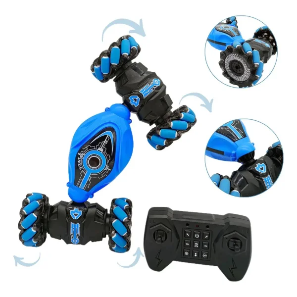 Auto Control Remoto Luces Led Vehículo Acrobático Giro 360°