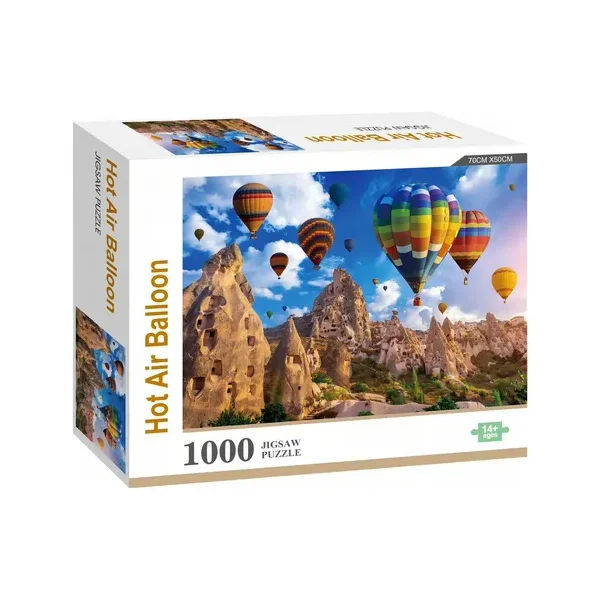 Rompecabezas 1000 Piezas Expreso Polar Paisaje Globos Aerostáticos Plástico