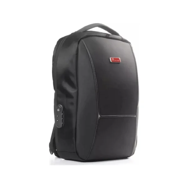 Mochila Pierre Cardin Portanotebook Color Negro Diseño De La Tela Liso
