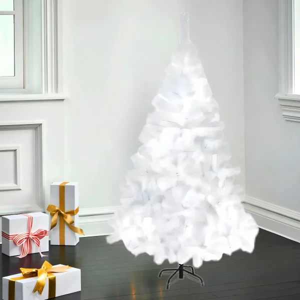 Arbol De Navidad Blanco Tronador De Lujo 2.10m