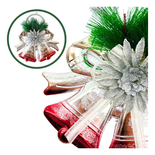 Campanas Navidad 24cm Decoracion Navideña Adornos Para Arbol