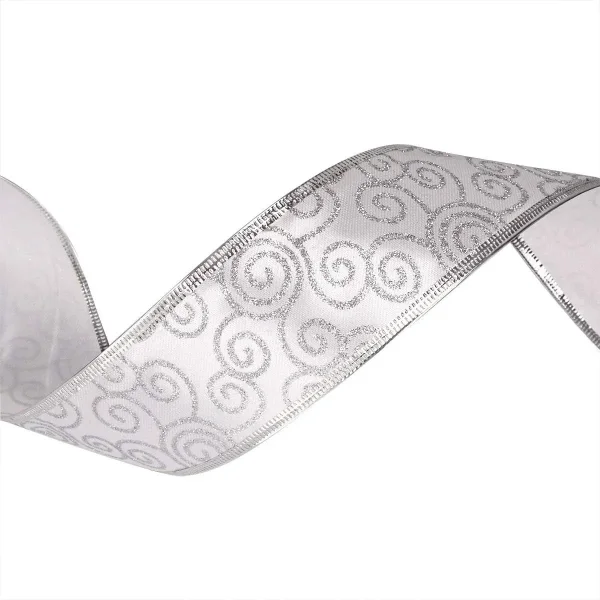 Cintas Navideñas Pack X3 Adornos Glitter 5cm 2,70mts Navidad