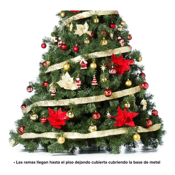 Arbol de Navidad Extra Lujo Patagonia 1.80mts Con Adornos X72
